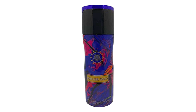 Killer oud body mist spray