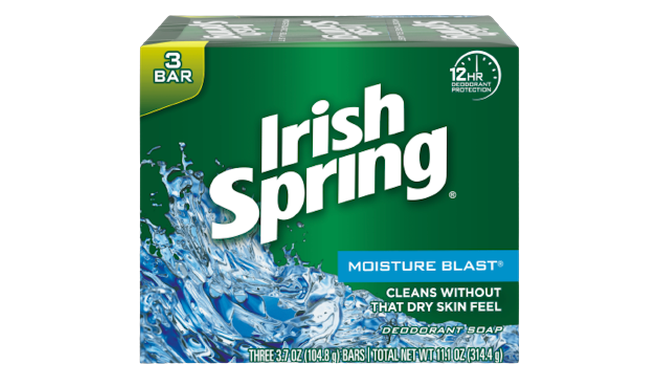 Irish spring moisture blast bar soap