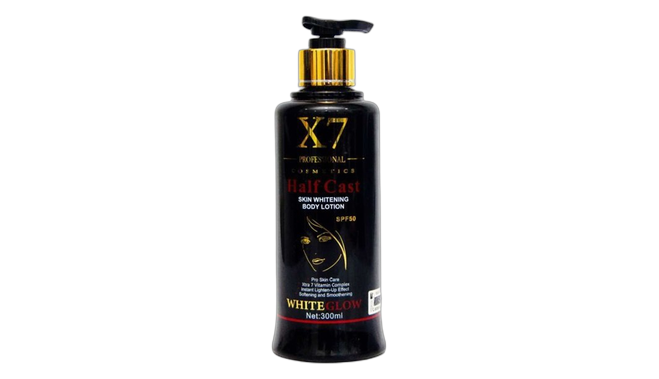 X7 cosmetics half cast body lotion
