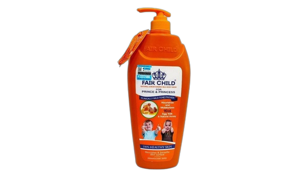 Fair child moisturizing shower gel with egg