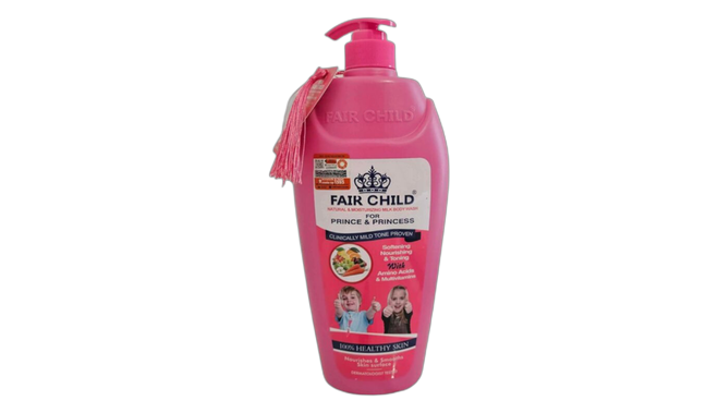 Fair child moisturizing shower gel with amino