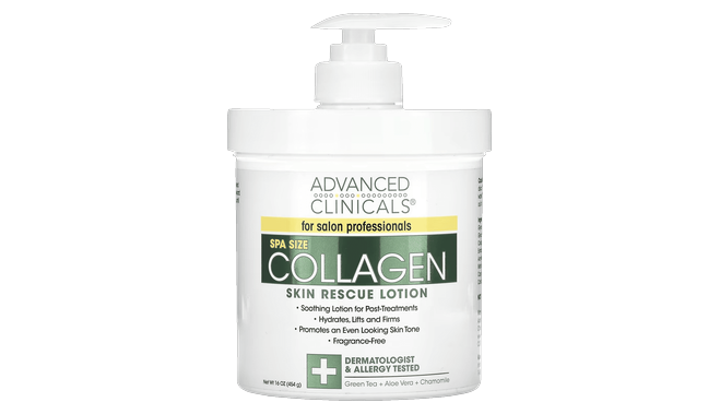 Advanced Clinicals Collagen skin rescue Cream 1LB