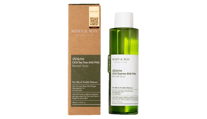 MARY and MAY CICA Tea Tree AHA PHA Blemish Toner