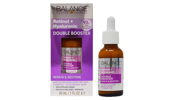 Balance Active Formula Retinol + Hyaluronic (Renew & Restore) Double Booster Serum