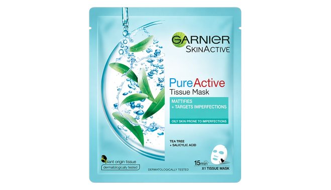 Garnier Pure Active (Tea Tree + Salicylic Acid) Tissue Masks