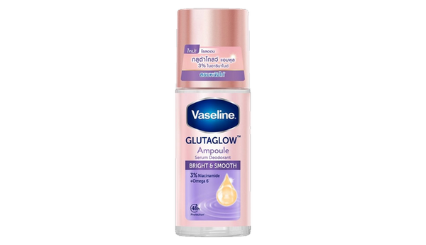 Vaseline GLUTAGLOW Bright And Smooth (3% Niacinamide + Omega 6) Ampoule Serum 48hr Deodorant
