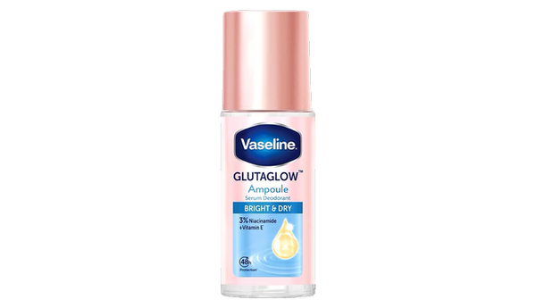 Vaseline GLUTAGLOW Bright and Dry (3% Niacinamide + Vit E) Ampoule Serum 48hr Deodorant