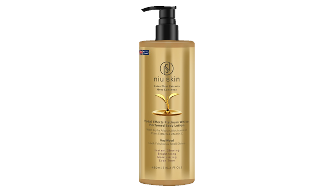 NIU SKIN Extra Plant Extracts More Luminous (With Alpha Arbutin, Niacinamide And Vitamin C) OUD WOOD Body Lotion
