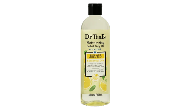 Dr Teal's Moisturizing Bath & Body Oil Prebiotic Lemon Balm