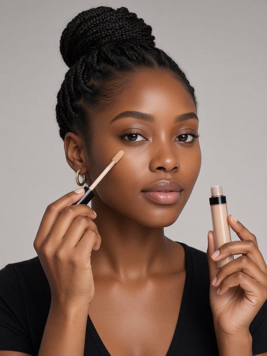Woman applying concealer - MamaTega top picks