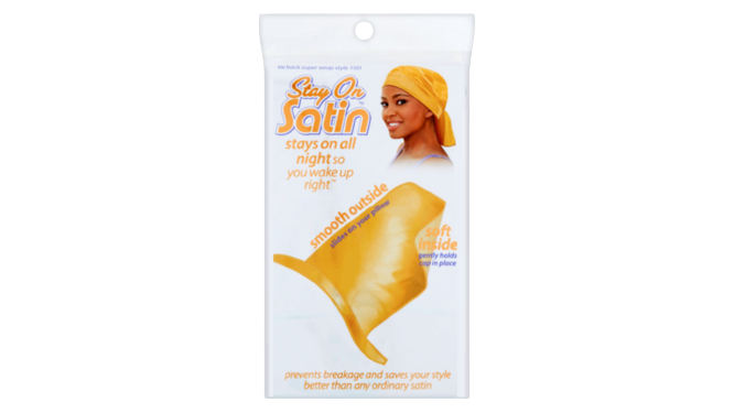 Stay On Satin Tie Black Super Wrap