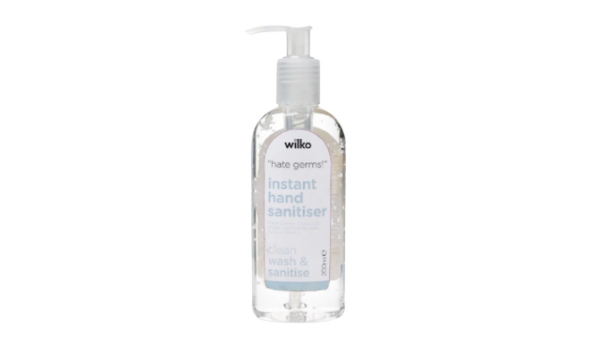 Wilko Instant Hand Sanitizer Hates Germs Loves