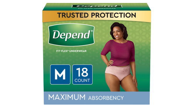 Depend Fit-Flex Underwear 18 Count