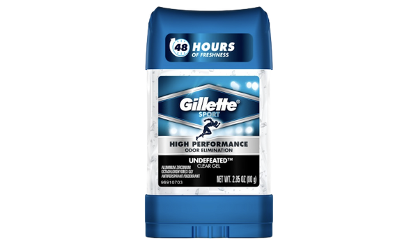 Gillette Clear Gel Undefeated Stick