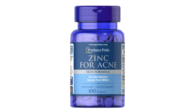 Puritan's Pride Zinc For Acne 100 Tablets