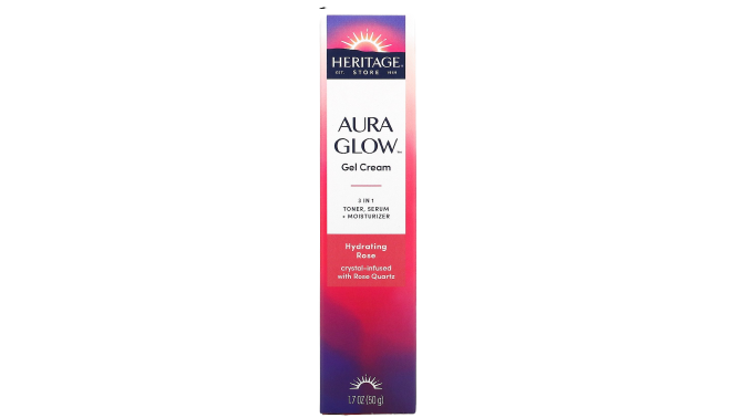 Heritage Aura Glow Gel Cream 3In1 Hydrating Rose