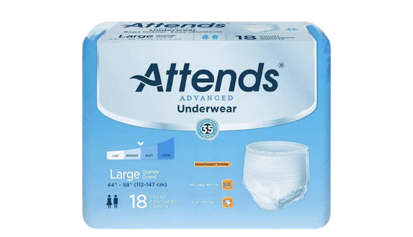 Attends Underwear L-Large 18 Count
