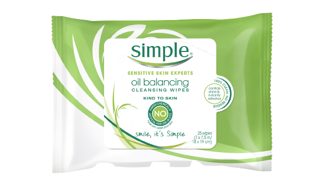 Simple Oil Balancing Cleansing Wipes