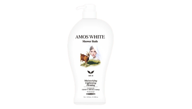 Amos White Goat Milk Shower Gel