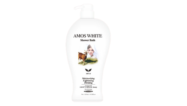 Amos White Goat Milk Shower Gel
