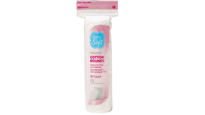 Simply Soft Premium Cotton Rounds 80Count