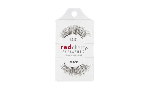 Red Cherry Lashes Human Hair Black
