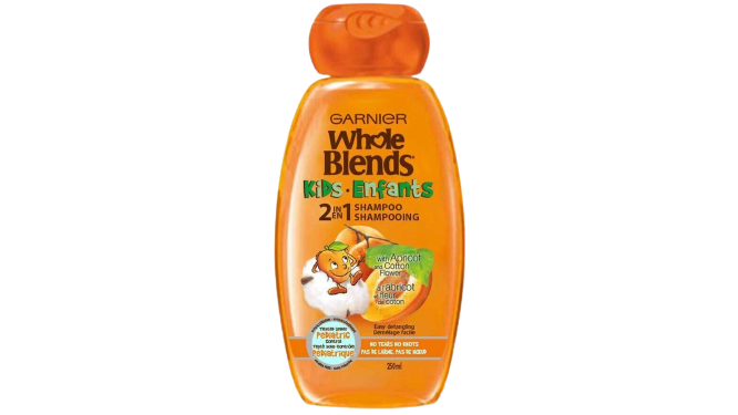 Garnier Whole Blends Kids 2In1 Shampoo With Apricot And Cotton