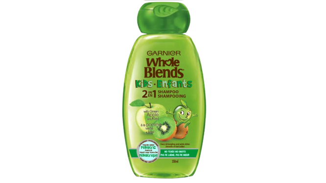 Garnier Whole Blends Kids 2In1 Shampoo With Green Apple