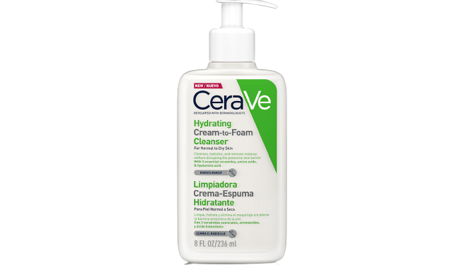 Cerave Hydrating Cream-To-Foam Cleanser
