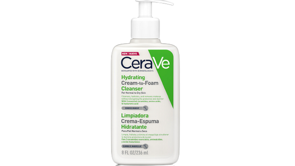 Cerave Hydrating Cream-To-Foam Cleanser