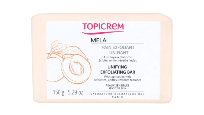 Topicrem Mela Unifying Exfoliating Bar Soap