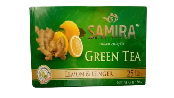 Samira Green Tea Lemon & Ginger 25 Tea Bags