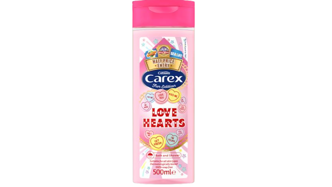 Carex Love Hearts Shower Gel