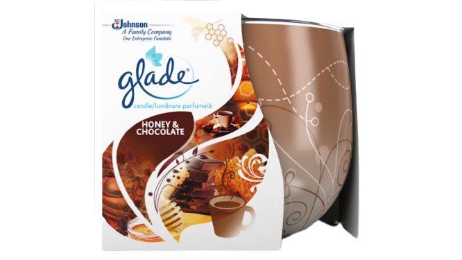 Glade Honey And Chocolate Scented Candle