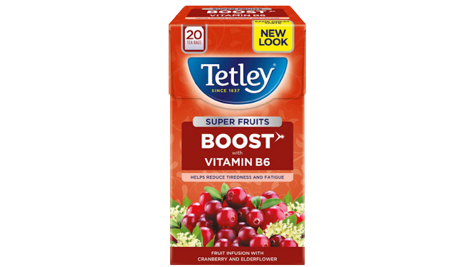 Tetley Super Fruits Boost Whit Vitamin B6