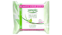 Simple Cleansing Facial Wipes 25Wipes