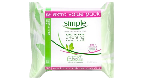 Simple Cleansing Facial Wipes 25Wipes