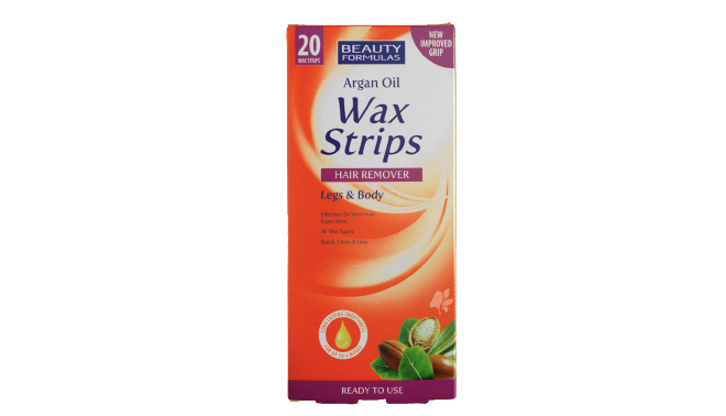 Beauty Formulas Argan Oil Wax Strips Hair
