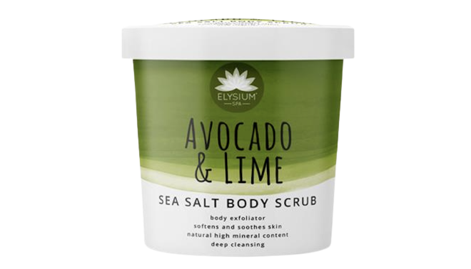 Elysium Avocado And Lime Sea Salt Body Scrub
