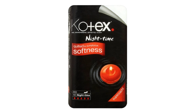 Kotex Night-Time Maxi 10