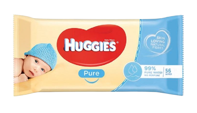 Huggies Pure Baby Wipes 56