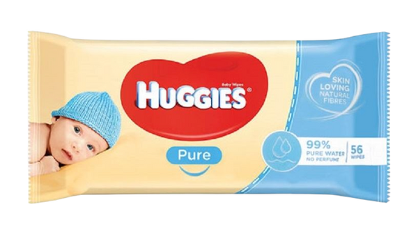 Huggies Pure Baby Wipes 56