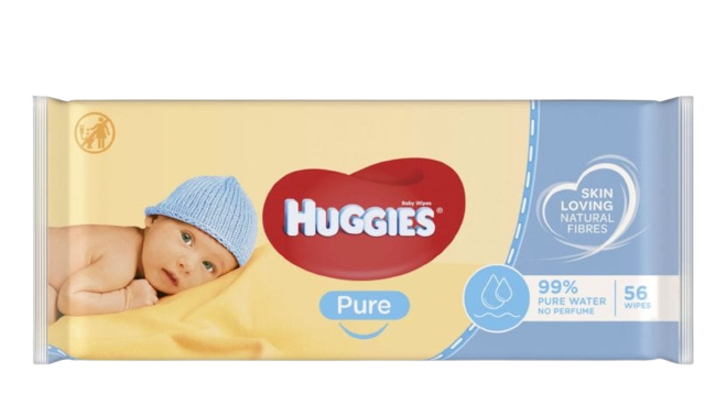 Huggies Pure Water No Perfume Baby Wipes