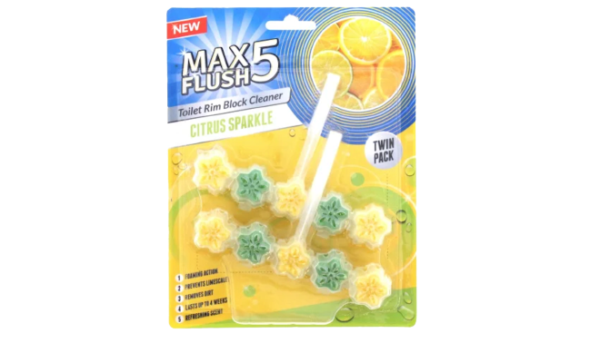 Max 5 Flush Toilet Rim Block Cleaner