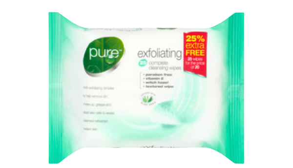 Pure Exfoliating Cleansing Wipes