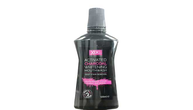 Xoc Activated Charcoal Whitening Mouth Wash Deep
Stain Removal