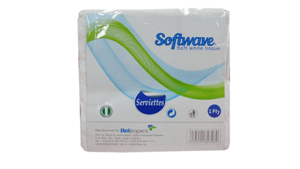 Sofwtave Serviettes 1Ply