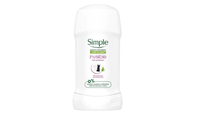 Simple Invisible Anti Perspirant Vanilla And Peach