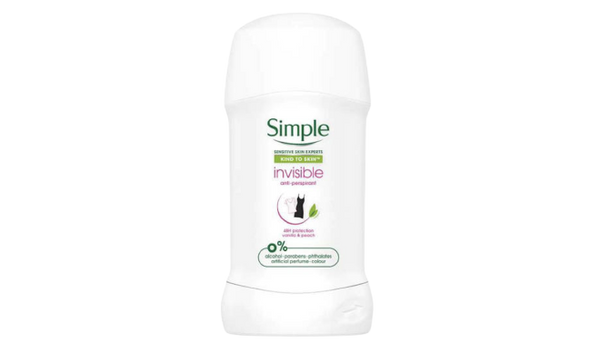 Simple Invisible Anti Perspirant Vanilla And Peach