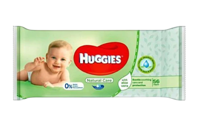Huggies Baby Wipes 56 Green Aloe